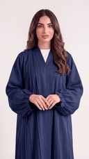 The Ghusoon Pleated Front Balloon Sleeve Abaya - TAL by The Abaya Lab