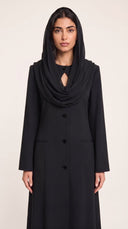 The Habiba Keyhole Neck Button Front Abaya - TAL by The Abaya Lab