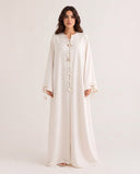 The Hadeel Shell Tie Detail Abaya - TAL by The Abaya Lab