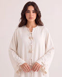 The Hadeel Shell Tie Detail Abaya - TAL by The Abaya Lab
