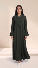 The Hadia Shawl Collar & Flared Cuffs Abaya - TAL by The Abaya Lab