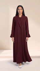 The Hadia Shawl Collar & Flared Cuffs Abaya - TAL by The Abaya Lab