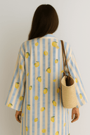 The Hafsa Blue Lemon Abaya - TAL by The Abaya Lab