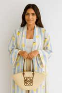 The Hafsa Blue Lemon Abaya - TAL by The Abaya Lab