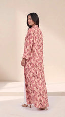 The Hajara Floral Print Open-Front Abaya - TAL by The Abaya Lab