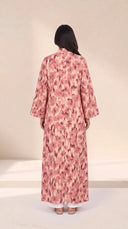 The Hajara Floral Print Open-Front Abaya - TAL by The Abaya Lab