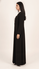 The Hakima Scalloped Neckline Button Detail Abaya - TAL by The Abaya Lab