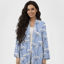 The Hala Sky Blue Floral Abaya - TAL by The Abaya Lab