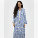 The Hala Sky Blue Floral Abaya - TAL by The Abaya Lab