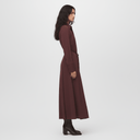 The Halima Deep Burgundy Dress - TAL by The Abaya Lab