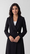 The Halima Shawl Collar Wrap Abaya - TAL by The Abaya Lab