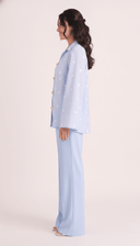 The Hamna Polka Dot Mandarin Button Detail Co-Ord Set - TAL by The Abaya Lab