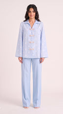 The Hamna Polka Dot Mandarin Button Detail Co-Ord Set - TAL by The Abaya Lab
