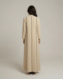 The Hana Contrast Frog Closures Abaya - TAL by The Abaya Lab