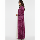 The Hana Deep Rose Floral Abaya - TAL by The Abaya Lab