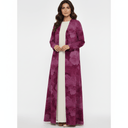 The Hana Deep Rose Floral Abaya - TAL by The Abaya Lab