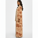 The Hana Peach & Terracotta Abaya - TAL by The Abaya Lab