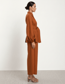 The Hana Rust Belted Co - ord Set - TAL by The Abaya Lab
