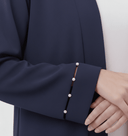 The Hanan Elegance Pearl Detail Open Abaya - TAL by The Abaya Lab