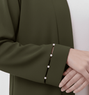 The Hanan Elegance Pearl Detail Open Abaya - TAL by The Abaya Lab