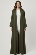 The Hanan Elegance Pearl Detail Open Abaya - TAL by The Abaya Lab
