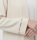 The Hanan Elegance Pearl Detail Open Abaya - TAL by The Abaya Lab