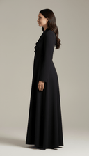 The Hanoof Elegant Front Knot Closure Abaya - TAL by The Abaya Lab
