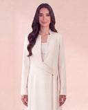 The Hareer Wrap Detail Abaya with Side Tie - TAL by The Abaya Lab