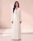 The Hareer Wrap Detail Abaya with Side Tie - TAL by The Abaya Lab