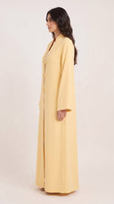 The Hawwa Double Button Detail Abaya - TAL by The Abaya Lab