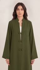 The Hawwa Double Button Detail Abaya - TAL by The Abaya Lab