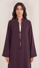 The Hawwa Double Button Detail Abaya - TAL by The Abaya Lab