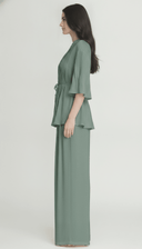 The Haya Pintuck Tie-Waist Co-Ord Set - TAL by The Abaya Lab