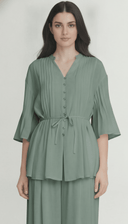 The Haya Pintuck Tie-Waist Co-Ord Set - TAL by The Abaya Lab