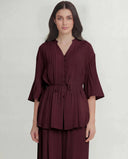 The Haya Pintuck Tie-Waist Co-Ord Set - TAL by The Abaya Lab