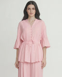 The Haya Pintuck Tie-Waist Co-Ord Set - TAL by The Abaya Lab