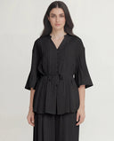 The Haya Pintuck Tie-Waist Co-Ord Set - TAL by The Abaya Lab