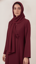 The Heba Floral Button Detail Abaya - TAL by The Abaya Lab