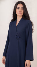 The Heba Floral Button Detail Abaya - TAL by The Abaya Lab