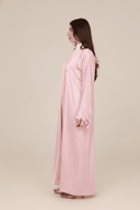 The Hessa Butter Yellow Flower Cuff Abaya - TAL by The Abaya Lab