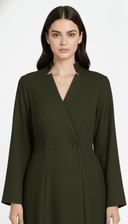 The Hessa Modern Collar Abaya - TAL by The Abaya Lab