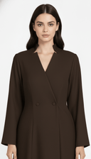 The Hessa Modern Collar Abaya - TAL by The Abaya Lab