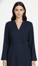 The Hessa Modern Collar Abaya - TAL by The Abaya Lab