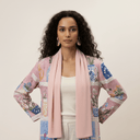 The Hessa Pink Flower Pot Abaya - TAL by The Abaya Lab