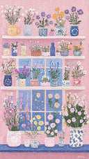 The Hessa Pink Flower Pot Abaya - TAL by The Abaya Lab