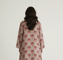 The Hessa Pink Palm Abaya - TAL by The Abaya Lab
