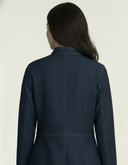 The Hiba Denim - Inspired Mandarin Collar Abaya - TAL by The Abaya Lab