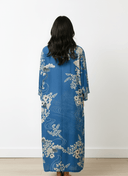 The Hind Blue Ocean Floral Print Abaya - TAL by The Abaya Lab