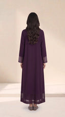 The Hind Nida Abaya with Sheer Panel Detailing - TAL by The Abaya Lab