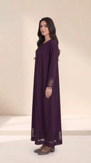 The Hind Nida Abaya with Sheer Panel Detailing - TAL by The Abaya Lab